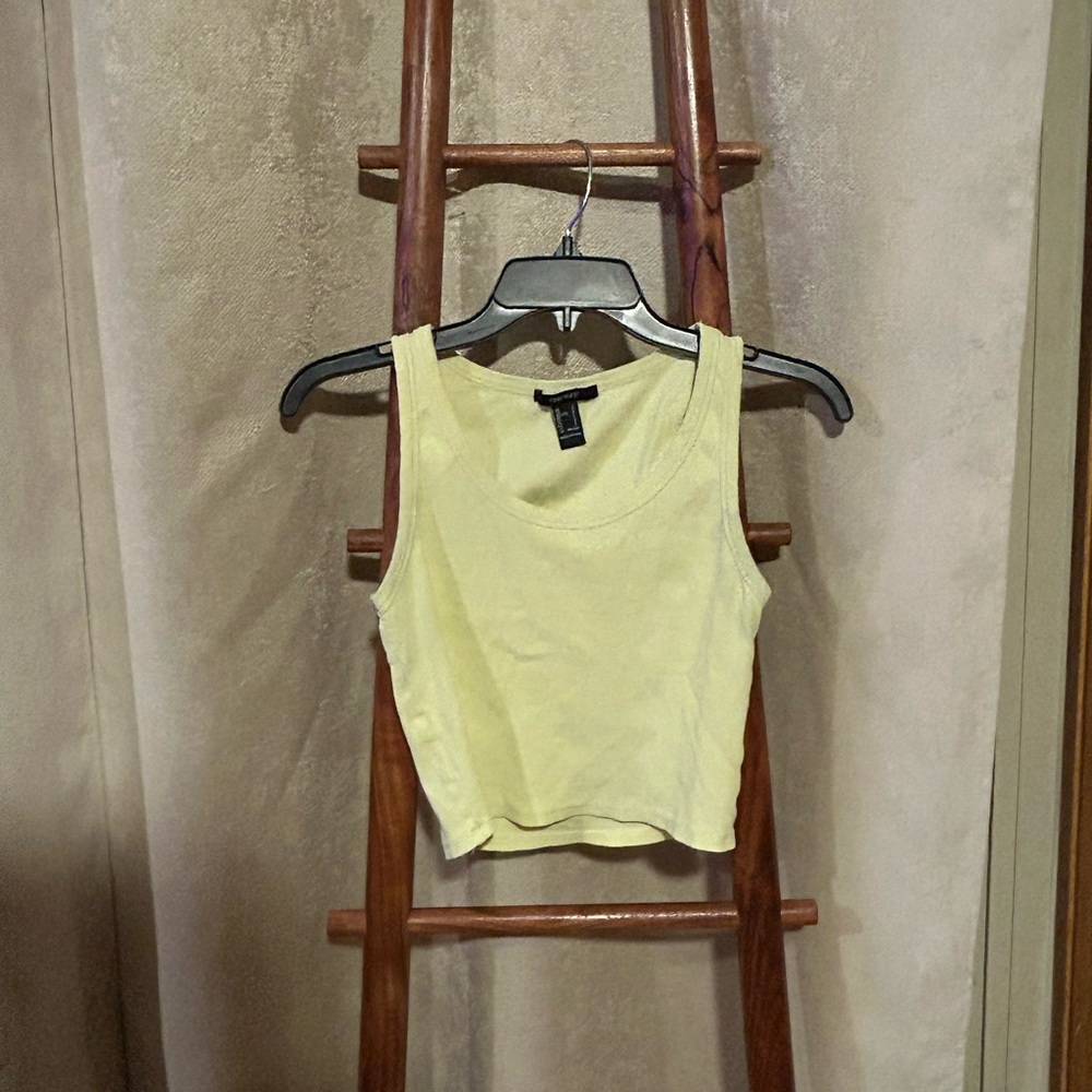 forever 21 pastel yellow top